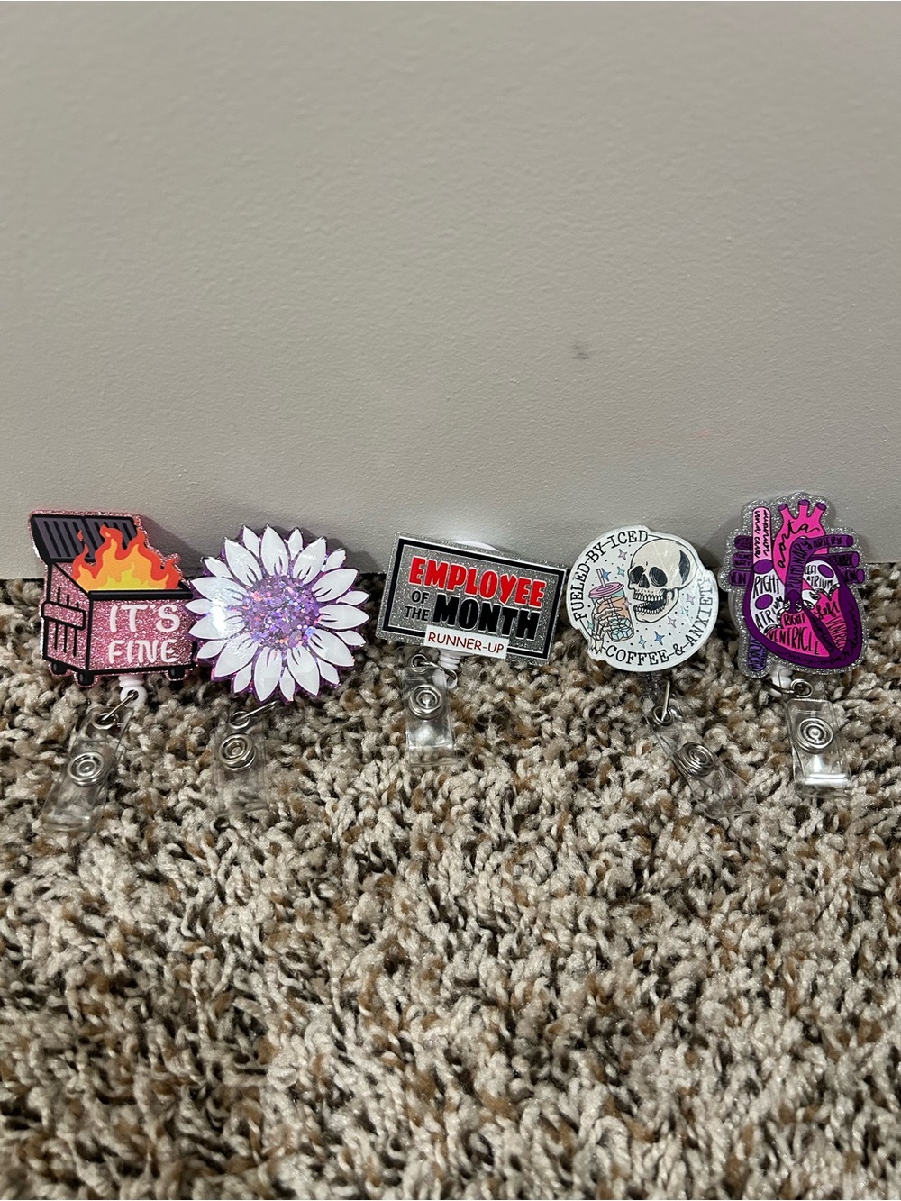 Assorted Badge Reels (5)